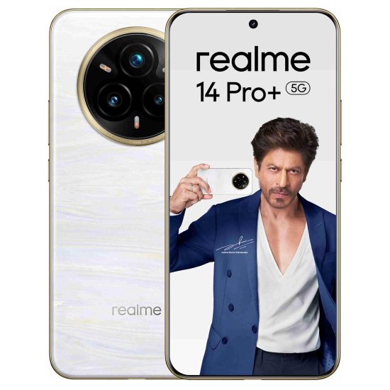 realme 14 Pro+ 5G (Pearl White, 8GB RAM, 256GB Storage)
